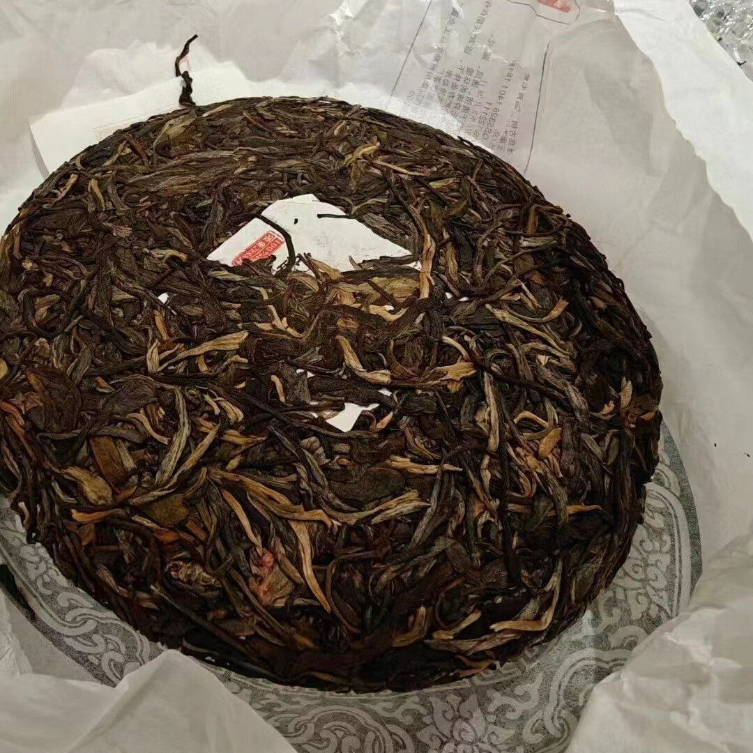 357g Yunnan Old Pu-erh Raw Tea Cake 2017 Bingdao Gushu Pu'er Tea Cake Puerh Tea