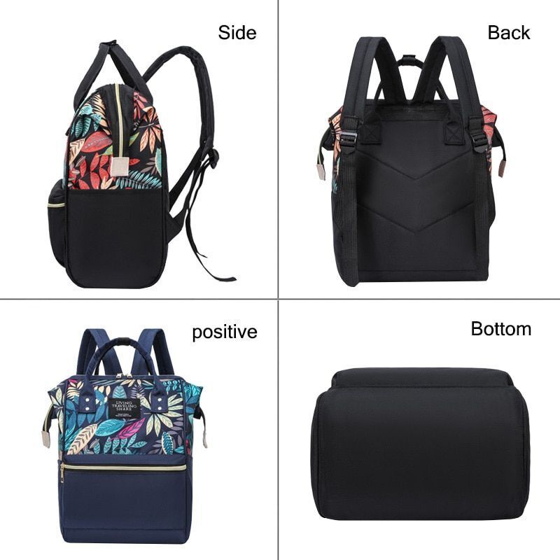 Nylon Women School Bags Shoulder Backpacks Large Nursing Bags Business Laptop
