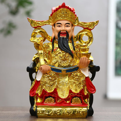 Household God of Wealth Buddha Statue Offering Buddha Statues Fortune Ornament