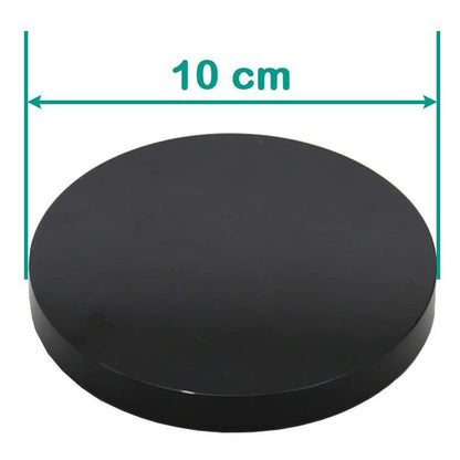 Handmade Obsidian Scrying Mirror Natural Stone Disc Ritual Healing Reiki Crystal