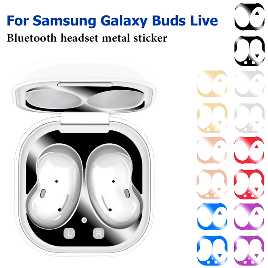 Metal Dust Guard Sticker Decal Skin Protector For Samsung Galaxy Buds live