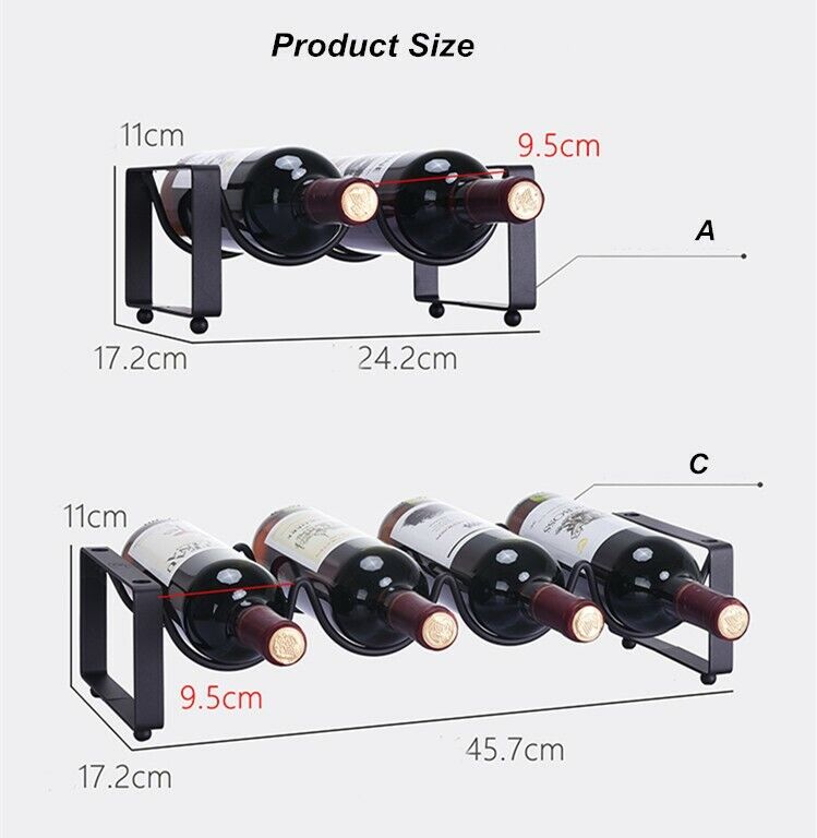 Multi-layer Wine Rack Wine Bottle Holder Display Shelf Iron Rack Wine Cabinet