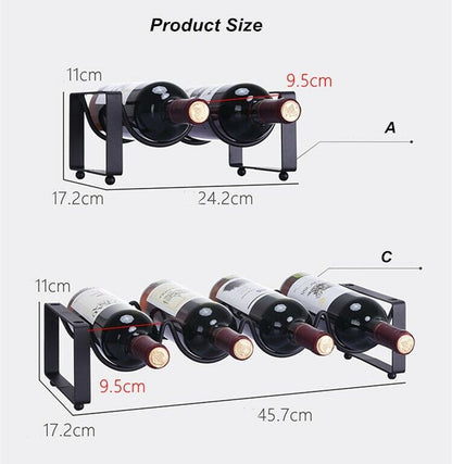 Multi-layer Wine Rack Wine Bottle Holder Display Shelf Iron Rack Wine Cabinet