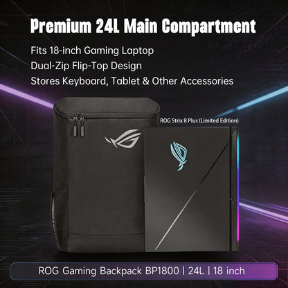 ASUS ROG BP1800 Gaming Backpack 18'' Laptop Handbag Travel Bag Waterproof 24L