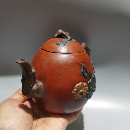 Vintage Chinese Yixing Purple Clay Teapot Zisha Ceremony Exquisite Tea Set Rare