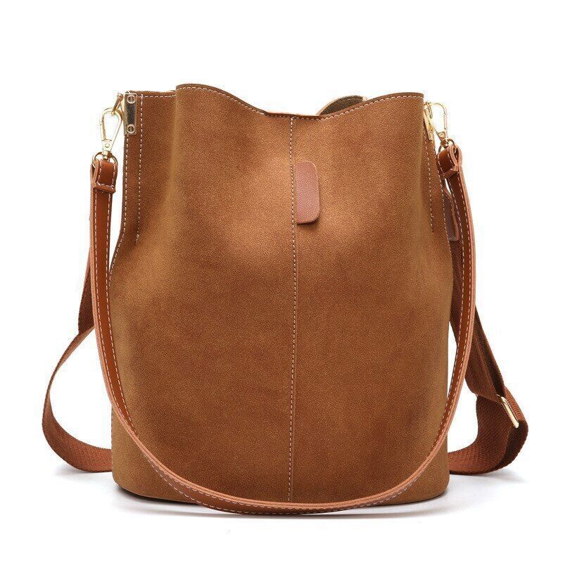 Women Bucket Bag PU Leather Top-handle Bags Crossbody Bags Women Shoulder Bag