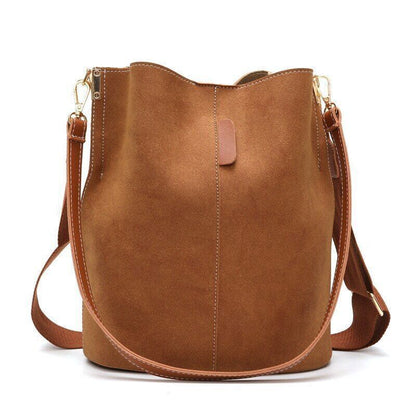 Women Bucket Bag PU Leather Top-handle Bags Crossbody Bags Women Shoulder Bag