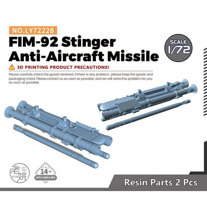 Yao's Studio LY72228 1/72 Model Upgrades FIM-92 Stinger Anti-Aircraft Missile