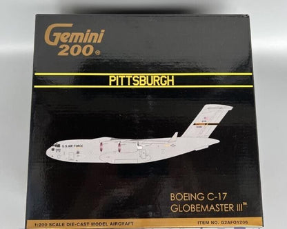 1:200 GeminiJets US AIR FORCE Boeing C-17A Globemaster III Plane Diecast Model