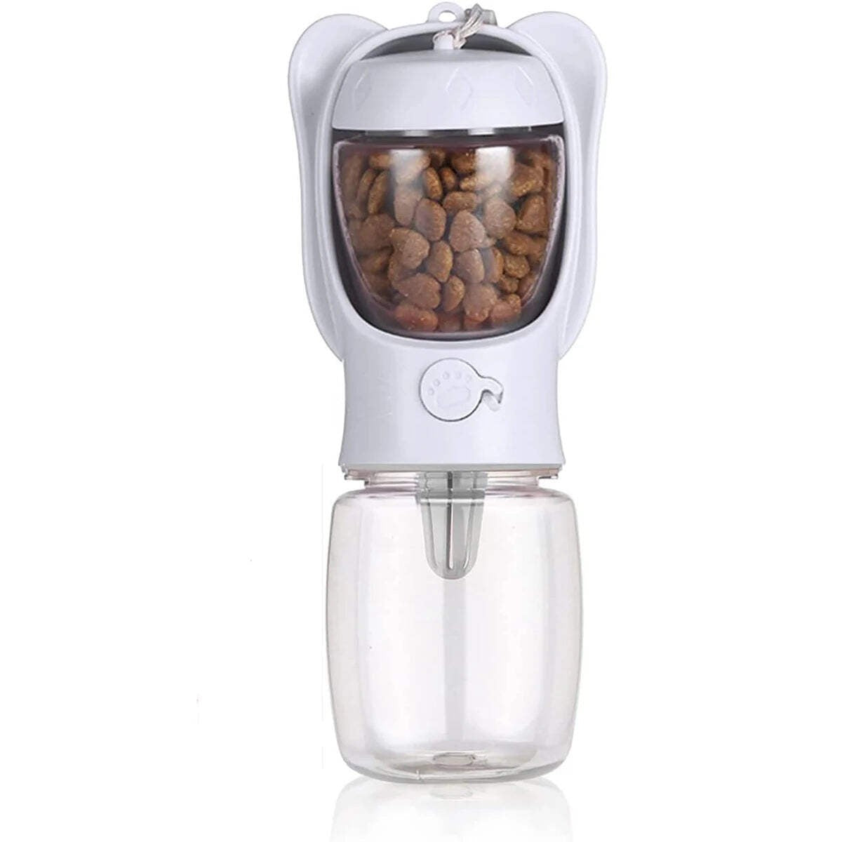 Dog Travel Water Bottle with Food Container & Leak Proof Lock