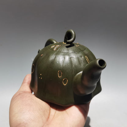 Chinese Yixing Zisha Clay Handmade Exquisite Teapot（莲子壶 低款：陈鸣远）