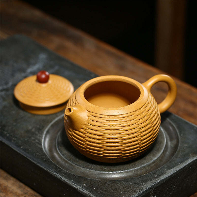 300ml Handmade Tea Pot Marked Real Yixing Zisha Duan Clay Kungfu Tea Pot Chinese