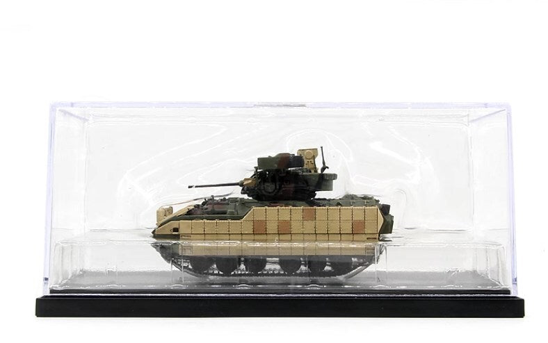 1Pcs 1:72 US M2A3 BUSKIII Bradley Infantry Fighting Vehicle Model Collection Box