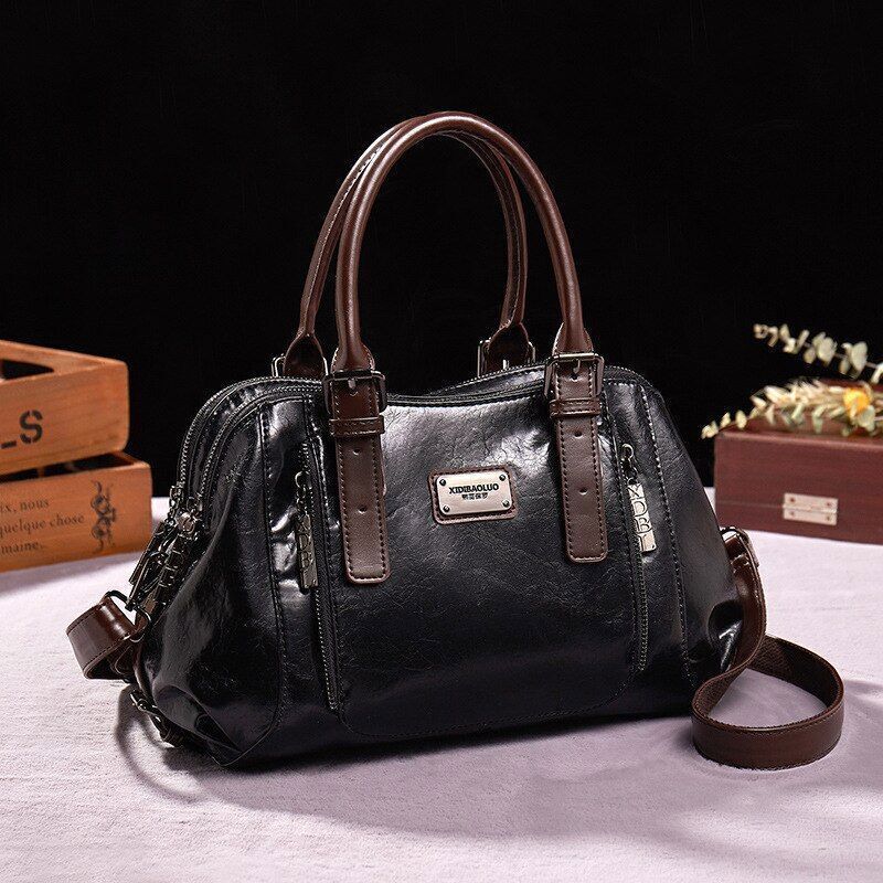 Shoulder Bag Messenger Luxury Handbag Leather Crossbody Polyester Baguette Shape