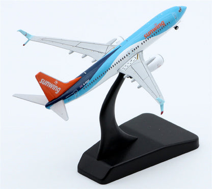 JC Wings Sunwing Airlines B737-800 G-FDZY 1:400 DIECAST plane Pre-builded Model