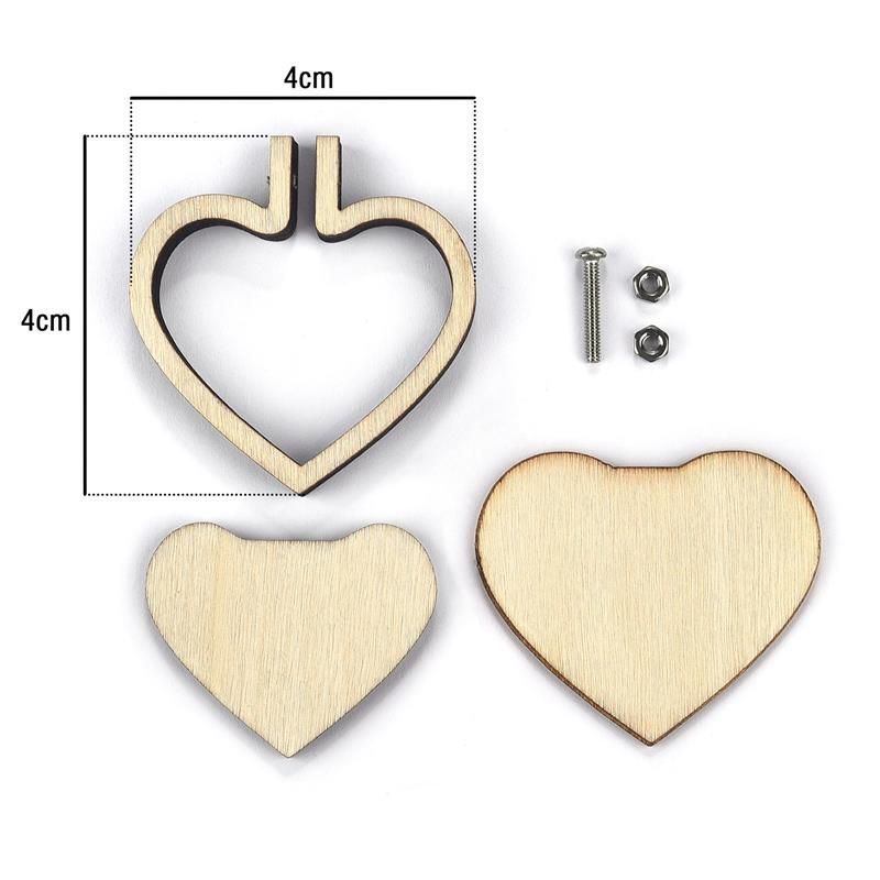 Mini Embroidery Hoop Wooden Ring DIY Cross Stitch Needle Frame Craft Sewing Tool