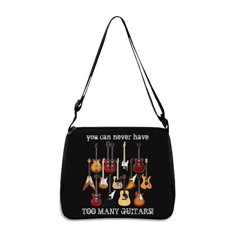 Music Print Handbags Causal Shoulder Bags Crossbody Purse Satchel Messenger Bag