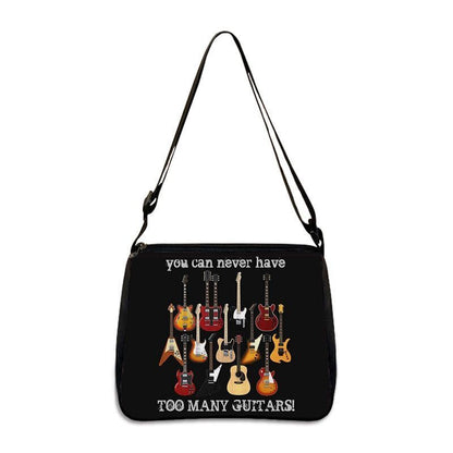 Music Print Handbags Causal Shoulder Bags Crossbody Purse Satchel Messenger Bag