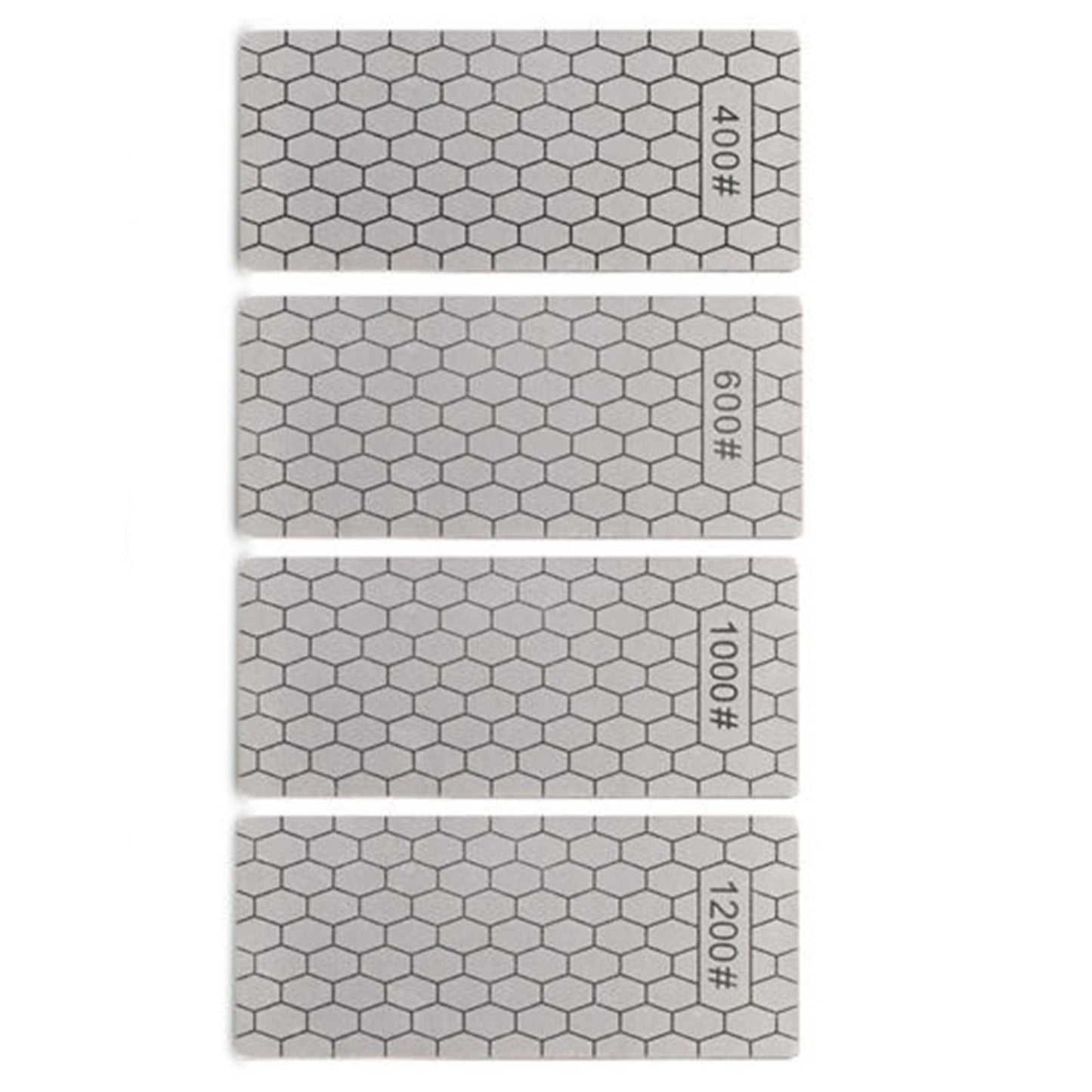 4PCS/Set 400 600 1000 1200 Grit Diamond Kitchen Knives Sharpening Plate