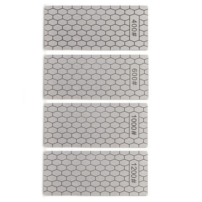 4PCS/Set 400 600 1000 1200 Grit Diamond Kitchen Knives Sharpening Plate