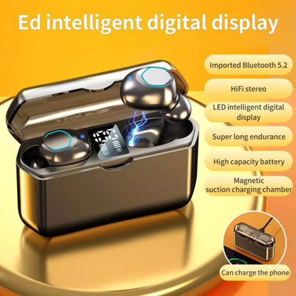2023 Bluetooth Earbud Headset TWS 5.3 Wireless Earphone Invisible for All Phone