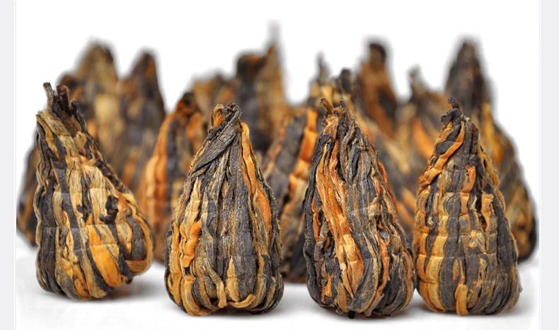 250g Black Needle Pagoda Dian Hong Tea,Yunnan Dianhong Handmade tower Loose Leaf
