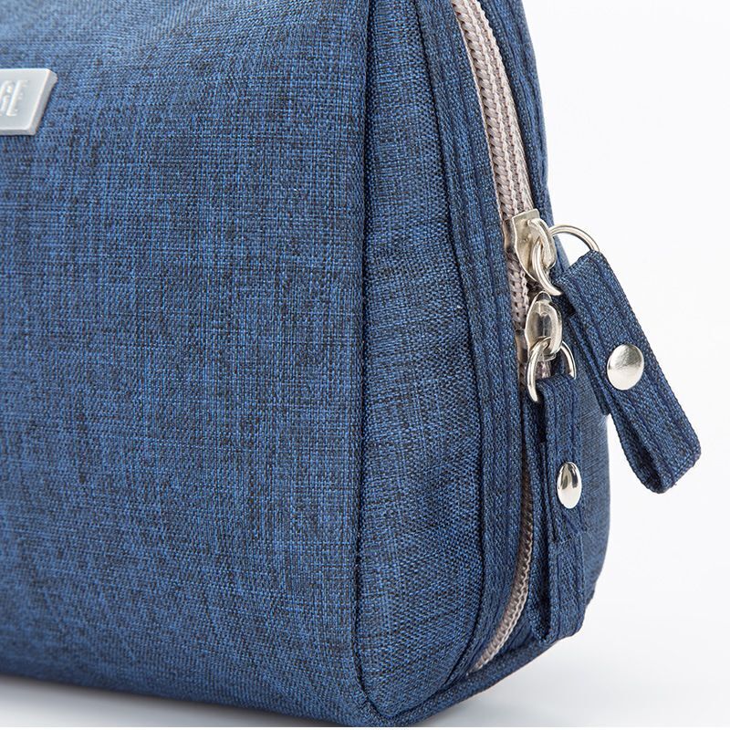 Small Cosmetic Case Canvas Travel Toiletry Storage Organizer Makeup Brushes Bags