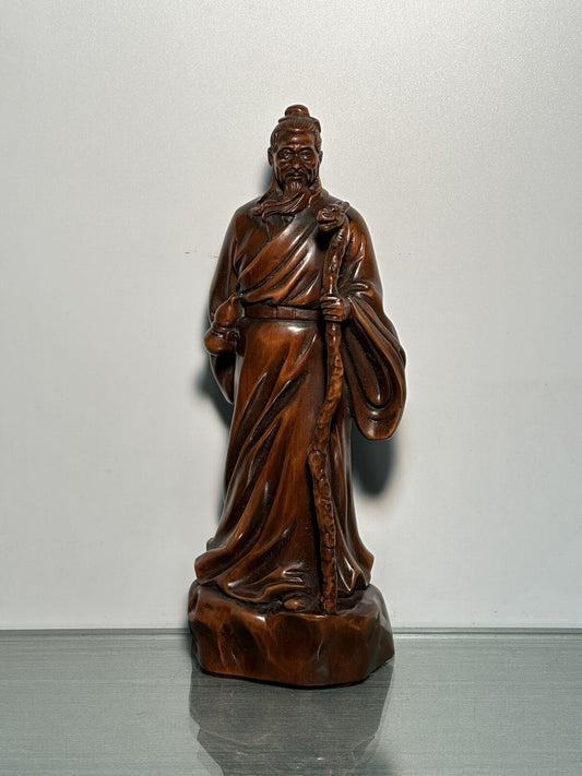 Collection Chinese Boxwood Carving Figure Statue Wood Sculptures Decoration Art