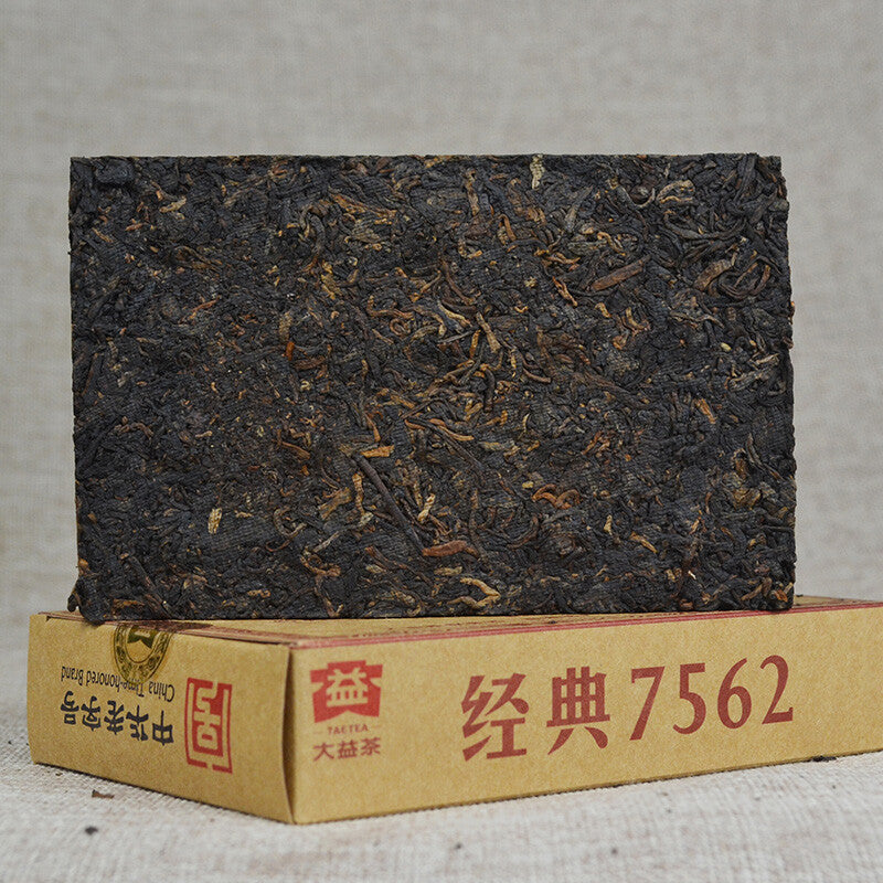 2016 7562 Menghai Dayi Pu-erh Tea Brick 250g Ripe Puer Pu'er Brick 1601