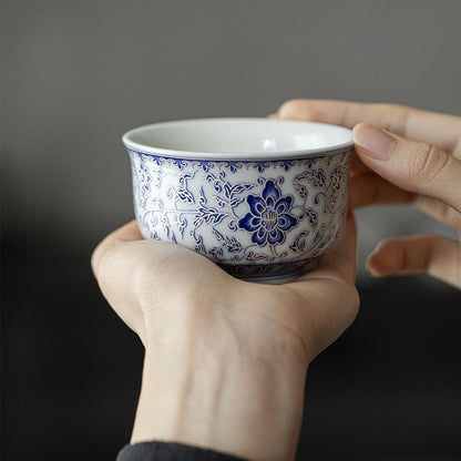 Chinese Tea Cup Blue-and-white Porcelain Master Cup 120ml Ceramic Cup Of Tea New