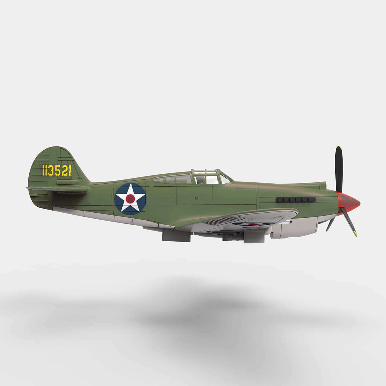 13.5cm 1:72 WWII P-40B WARHAWK FIGHTER 1942 US Aircraft Model Military Ornaments