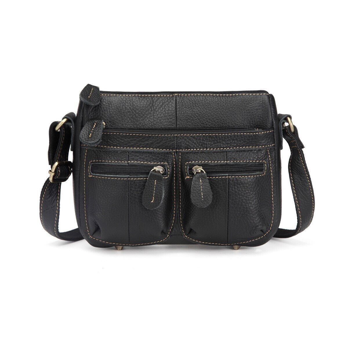 Top Cowhide Genuine Leather Women Bags Female Shoulder Bag Crossbody