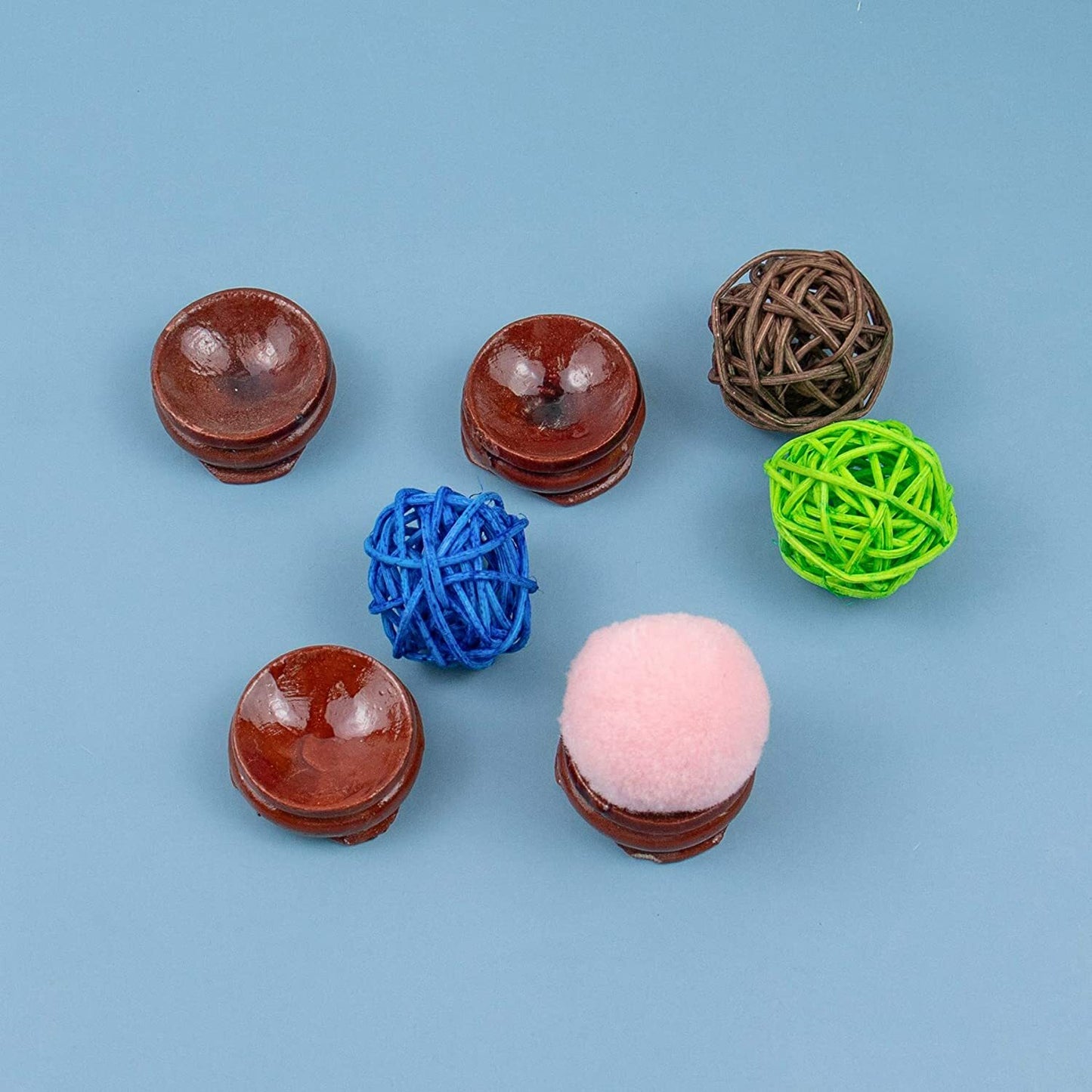 Display Wooden Stand Base For Crystal Ball Sphere Globe Egg Stone Decor 50 PCS