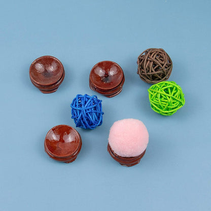 Display Wooden Stand Base For Crystal Ball Sphere Globe Egg Stone Decor 50 PCS
