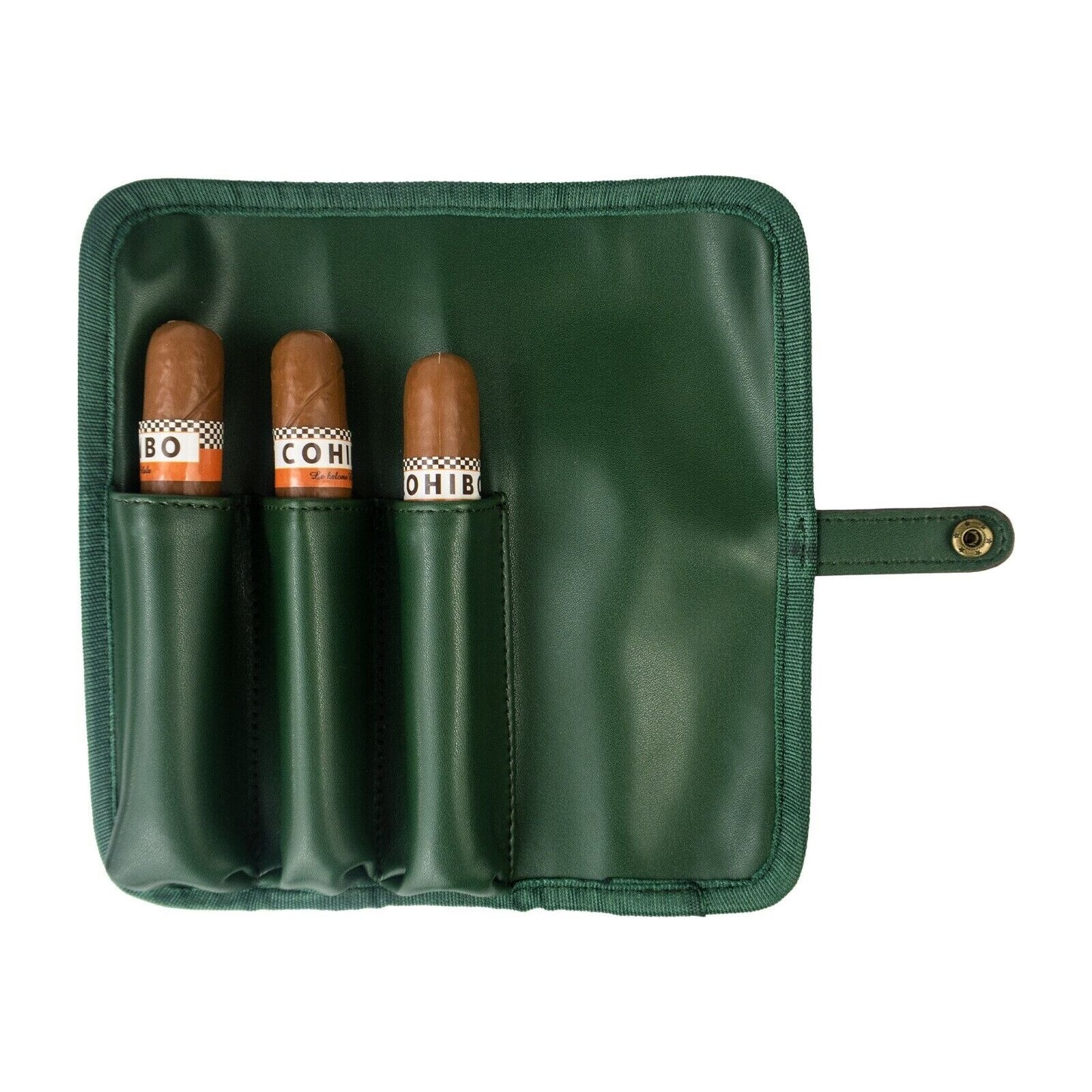 Cigars Bag PU Leather Travel Case Vintage Waterproof Tobacco Organizer 7.7x7.7in
