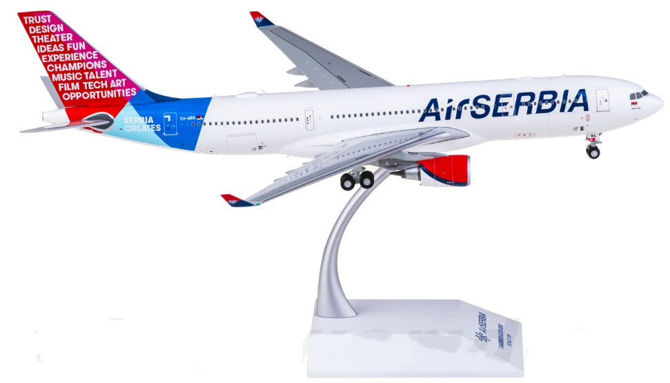 1:200 JC Wings Air Serbia Airbus A330-200 Passenger Plane Diecast Aircraft Model