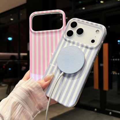 Magnetic for Iphone 17 Pro Max Case Striped Phone Case Cute Women Girly Trendy C