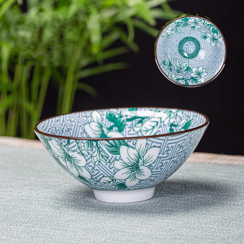 70ml 1Pc Chinese Blue and White Porcelain Teacup Ceramic Tea Bowl Master