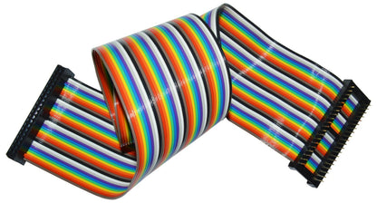 40 Pin Male IDC Connector Ribbon Cable with Female Socket, 18 Inch