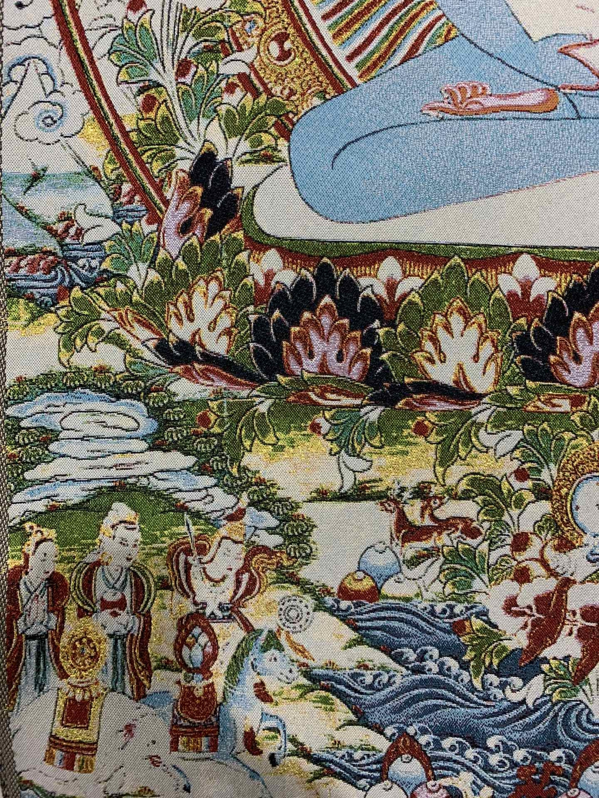 36" Tibet Tibetan Cloth Silk Samantabhadra Kuntuzangpo Adibuddha Tangka Thangka