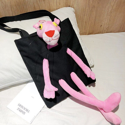 Cartoon Handbag Panther Funny Shoulder Bag Cute Plush Doll Shopping Canvas Bags