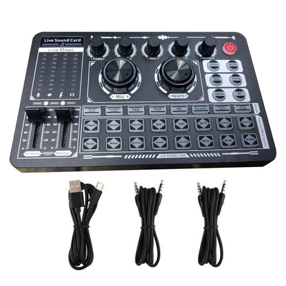 F999 Bluetooth Live Sound Card Multifunctional Voice Change For Live Steaming