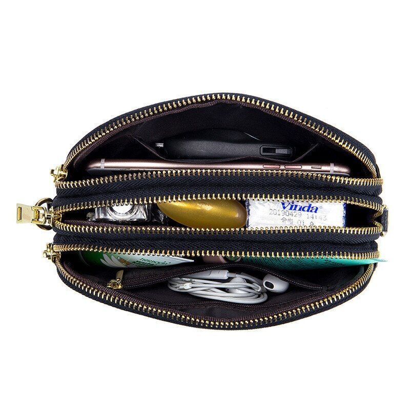 Casual Crossbody Bag Retro Shoulder Bag Flap Cow Leather Messenger Bags Handbags