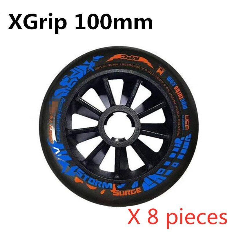 110/100/90mm Inline Speed Skates Wheel Indoor Track Outdoor Racing Black Magic