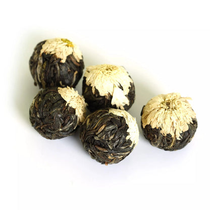 500g 2017 Year White Chrysanthemum Yunnan puer Pu'er Puerh Tea Raw Ball Tuo