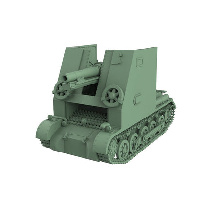 SS200709 1/200 Military Model Kit German Sturmpanzer I Bison Self-Propelled Gun