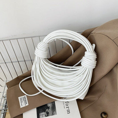Creative Bag Fashion Wire Bundle Knitting Knot Single Shoulder Purse 22*13*5 CM