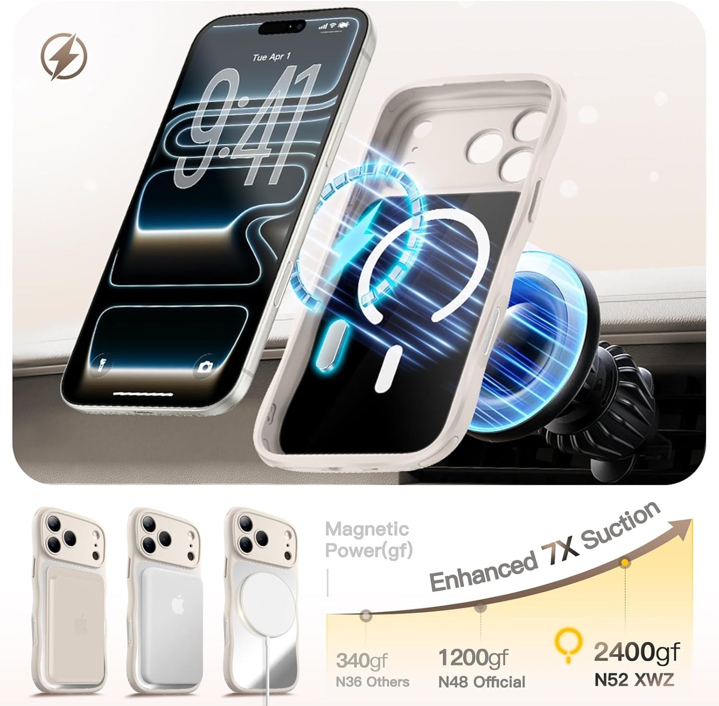 For Iphone 17 Pro Case for Women Girls,【Compatible with Magsafe】,【Camera Control