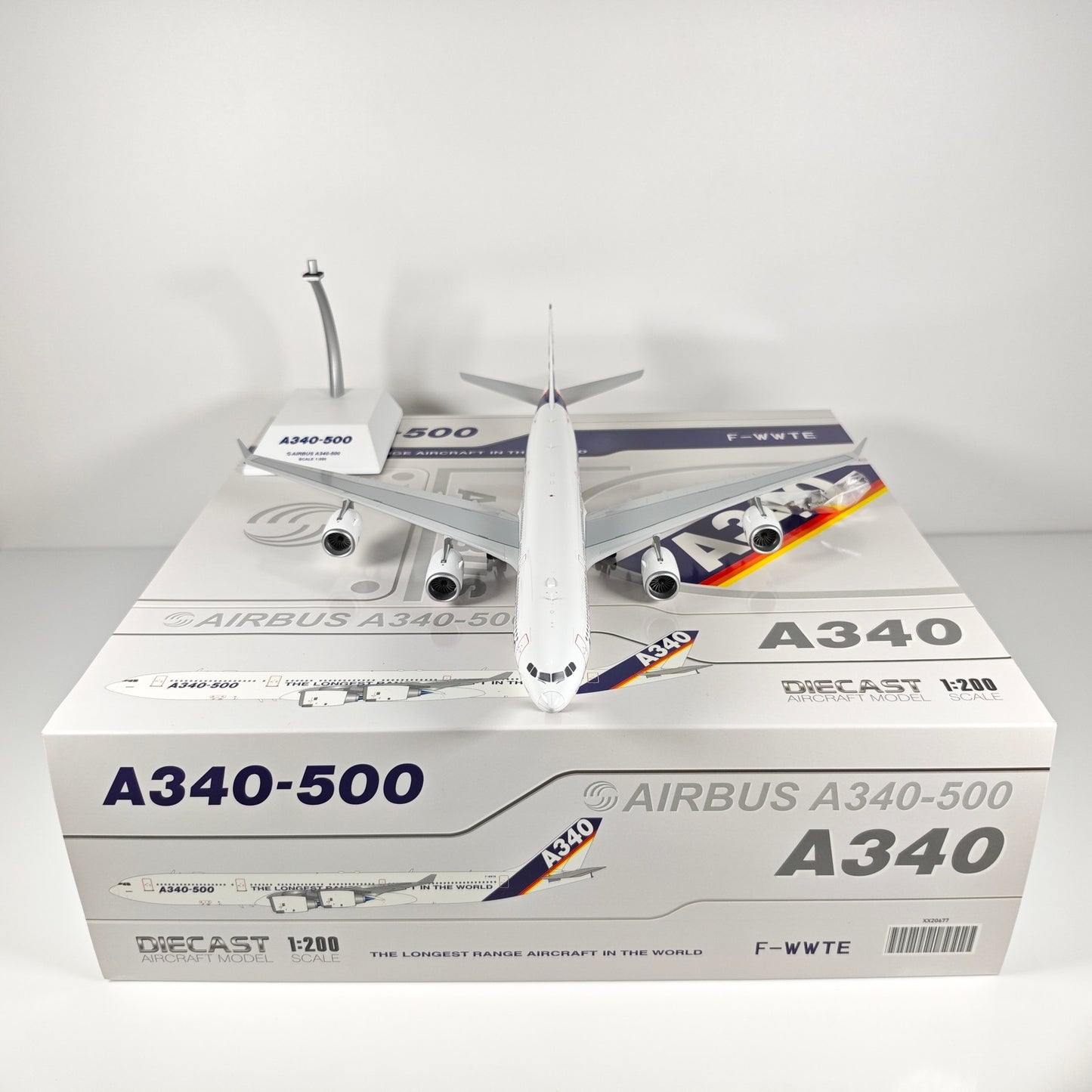 1:200 JC Wings Airbus Airbus A340-500 F-WWTE Airplane Diecast Plane Model
