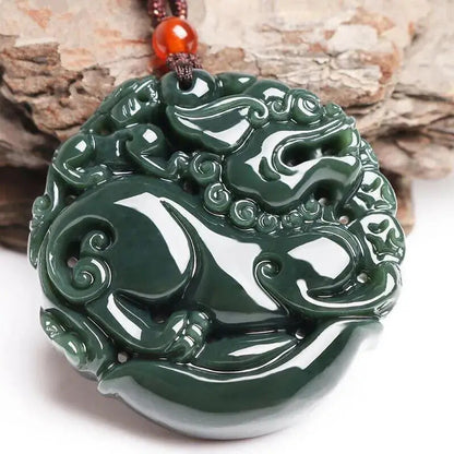 Blue Jade Yuanbao Pixiu Pendant Popular Versatile Hanging Accessories